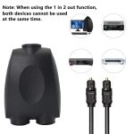 QHG03 SPDIF-Schalter/Splitter mit quadratischer Öffnung, 1 Eingang und 2 Ausgängen, mit IR-Fernbedienung – Bild 3