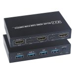 AM-KVM201CL 2x1 4Kx2K HDMI / USB / KVM-Switch