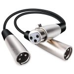 30 cm Metallkopf 3-poliger XLR-CANNON 1 Audio-Anschlussadapterkabel für Mikrofon- / Audiogeräte