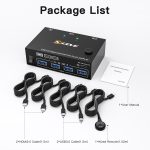 KC-KVM202AS 4K 60 Hz USB3.0 HDMI Dual Display KVM-Umschalter unterstützt EDID Analog Lock Screen – Bild 9