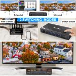 KC-KVM212DH 4K 60 Hz USB3.0 DP Dual-Display-KVM-Umschalter mit MST-Dual-Screen-Erweiterungsreplikation – Bild 4