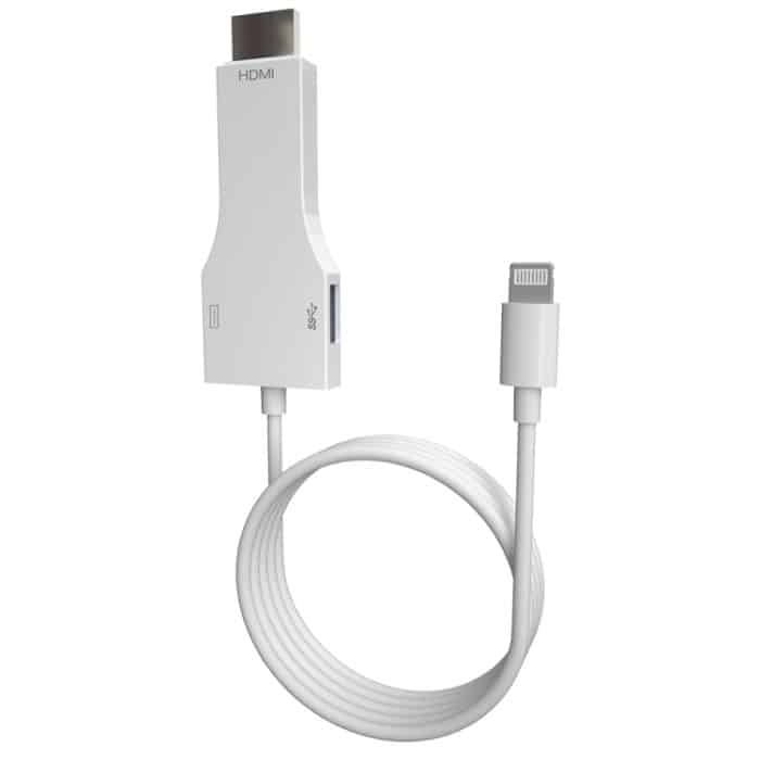 NK-1078 8 Pin bis HDMI-Stecker + USB-Buchstabe-Adapterkabel, Länge: 1m – Bild 1