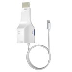 NK-1079 8 Pin bis HDMI Male + USB-Buchse + RJ45 weibliches Adapterkabel, Länge: 1m