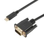TC026 1,8m 1080P USB-C / Typ-C-Stecker an VGA-Stecker-Adapterkabel