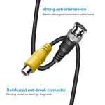 BNC-Stecker auf RCA-Buchse, Verbindungskabel, Kupfer, HD-Video-Koaxialkabel, Überwachungskabel, Länge: 1 m – Bild 3