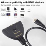 3 x 1 4K 60Hz HDMI Bidirektionaler Umschalter mit Pigtail-HDMI-Kabel – Bild 4