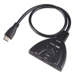 3 x 1 4K 60Hz HDMI-Umschalter mit Pigtail-HDMI-Kabel