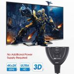 3 x 1 4K 60Hz HDMI-Umschalter mit Pigtail-HDMI-Kabel – Bild 4