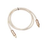 QHG02 SPDIF Toslink Vergoldetes Glasfaserkabel, Länge: 1 m – Bild 2