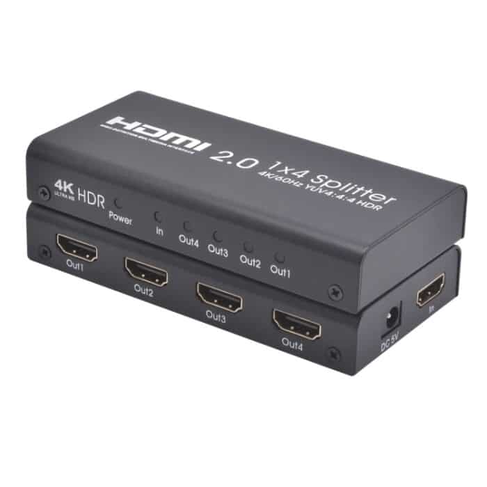 AYS-14V20 HDMI 2.0 1x4 4K Ultra HD Switch Splitter, 1x4 4K – Bild 4