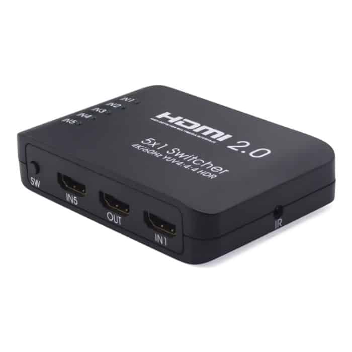 AYS-51V20 HDMI 2.0 5x1 4K Ultra HD Switch Splitter, 5x1 4K – Bild 1