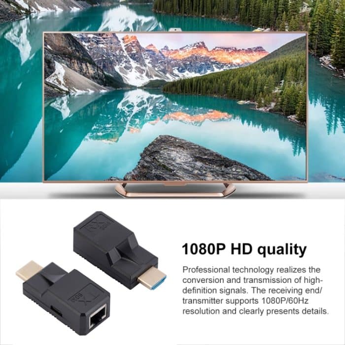 60 m RJ45-auf-HDMI-Netzwerk-Extender, mit Kabel – Bild 8
