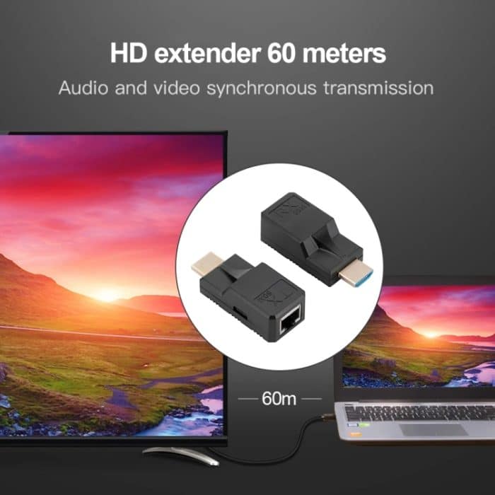 60 m RJ45-auf-HDMI-Netzwerk-Extender, mit Kabel – Bild 9