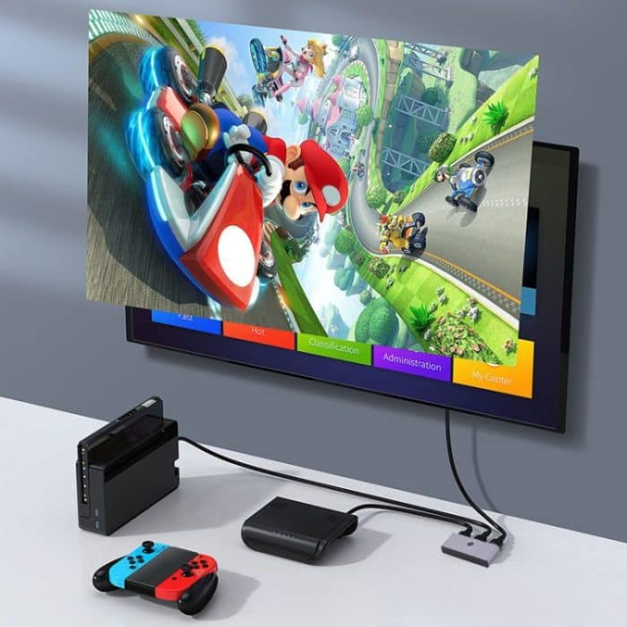 LS1097 1-in-2-out-4K-Split-Screen-HDMI-Zwei-Wege-Konvertierungs-Audio-Video-Switch – Bild 7