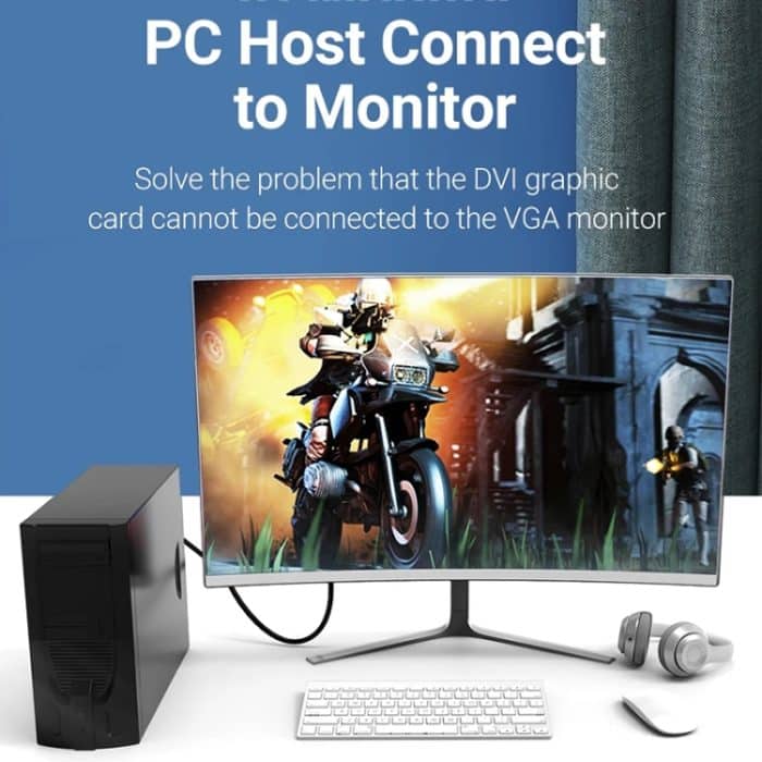 DVI-auf-VGA-Adapterkabel, Computer-Grafikkarte, Monitorkabel, Länge: 3 m – Bild 9