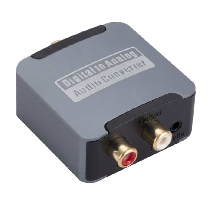 Digital-zu-Analog-3,5-Koaxial-Audiokonverter, Host + USB-Kabel + Glasfaserkabel – Bild 1