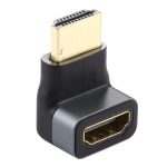 HDMI-Stecker auf HDMI-Buchse, 90-Grad-Winkelkopf-Adapter aus Aluminiumlegierung, HDMI Female to HDMI Female – Bild 2