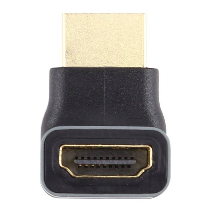 HDMI-Stecker auf HDMI-Buchse, 90-Grad-Winkelkopf-Adapter aus Aluminiumlegierung, HDMI Female to HDMI Female – Bild 4