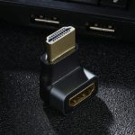 HDMI-Stecker auf HDMI-Buchse, 90-Grad-Winkelkopf-Adapter aus Aluminiumlegierung, HDMI Female to HDMI Female – Bild 5