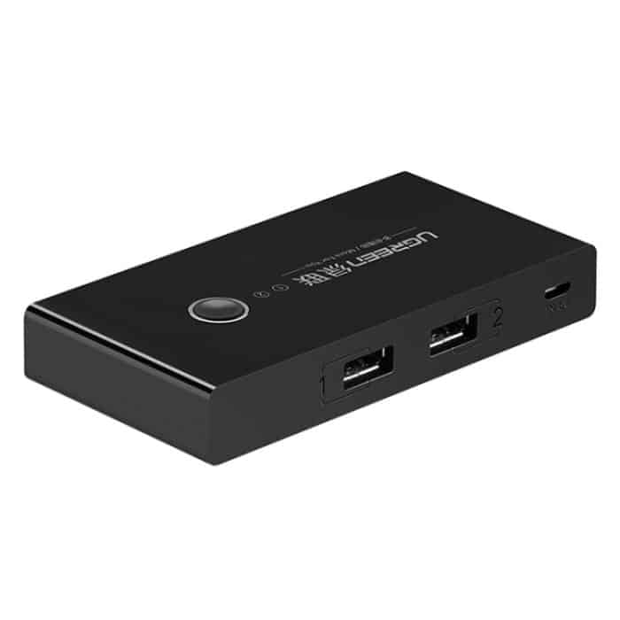 Ugreen USB Switch Selector 2 USB-Anschlüsse teilen sich 4 USB-Anschlüsse Switcher-Adapter für Maus, Tastatur, Drucker – Bild 3