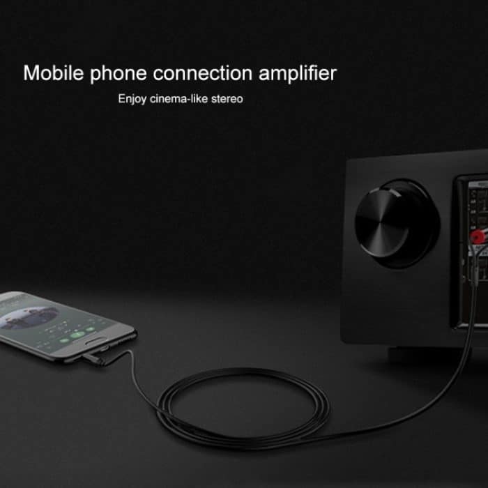 REXLIS 3635 3,5-mm-Stecker mit doppeltem Cinch-Vergoldungsstecker Schwarz geflochtenes Audiokabel aus schwarzer Baumwolle für aktiven Lautsprecher mit Cinch-Eingangsschnittstelle, Länge: 1 m – Bild 12