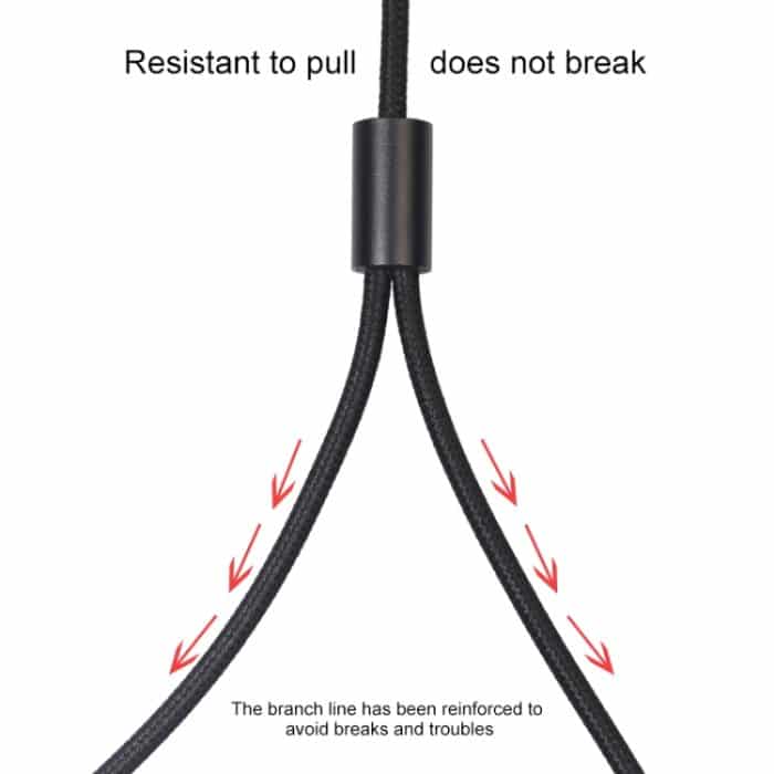 REXLIS 3635 3,5-mm-Stecker mit doppeltem Cinch-Vergoldungsstecker Schwarz geflochtenes Audiokabel aus Baumwolle für Cinch-Eingangsschnittstelle Aktivlautsprecher, Länge: 1,8 m – Bild 5
