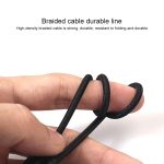 REXLIS 3635 3,5 mm Stecker auf zwei Cinch vergoldeter Stecker Schwarz geflochtenes Audiokabel aus Baumwolle für Cinch-Eingangsschnittstelle Aktiver Lautsprecher, Länge: 10 m – Bild 6