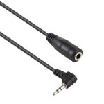 2,5 mm rechtwinkliger Stecker auf 3,5 mm Buchse Stereo AUX Audio DC Adapter Konverterkabel, Länge: 14 cm – Bild 4