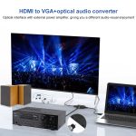 Onten 35165 HDMI zu VGA + Optischer Audiokonverter für Lautsprecher / TV / Computer – Bild 5