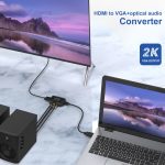 Onten 35165 HDMI zu VGA + Optischer Audiokonverter für Lautsprecher / TV / Computer – Bild 6