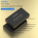 Onten 37507 Digital Optical Audio 3-in-1-Out-Switcher-Lautsprecheranschluss – Bild 5