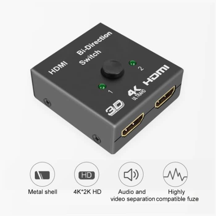 4k HD-Video-Smart Zwei-Wege-HDMI-Switcher – Bild 3