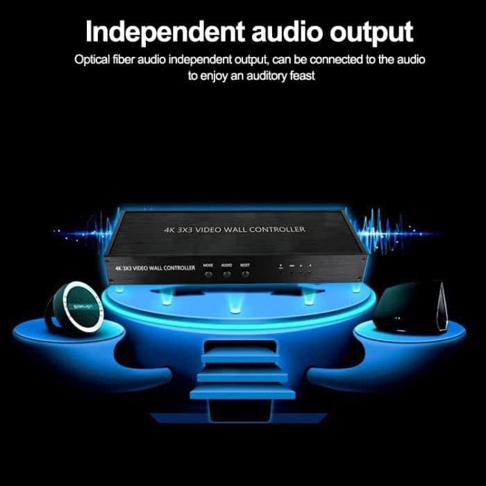 NK-BT88 4K 3X3 HDMI-Videowandcontroller Mehrbild-Spleißprozessor mit Fernbedienung – Bild 12