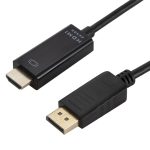 4K x 2K DP-zu-HDMI-Konverterkabel, Kabellänge: 1,8 m, 4K x 2K DP to HDMI Black, 4K x 2K DP to HDMI White