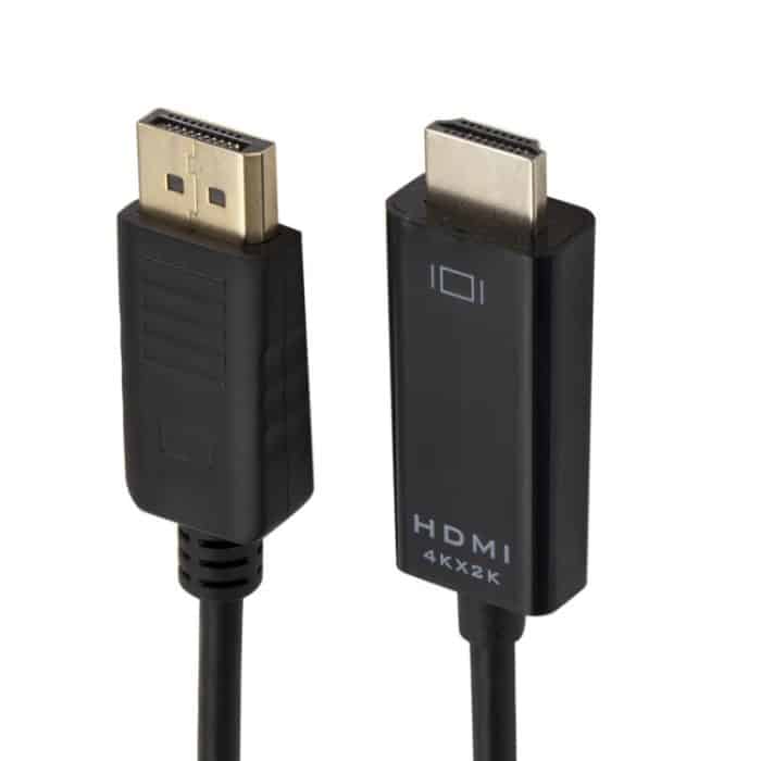 4K x 2K DP-zu-HDMI-Konverterkabel, Kabellänge: 1,8 m, 4K x 2K DP to HDMI Black, 4K x 2K DP to HDMI White – Bild 2