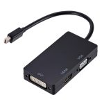 Mini DP zu HDMI + DVI + VGA Rechteckiger Multifunktionskonverter, Kabellänge: 28 cm, Mini DP to HDMI + DVI + VGA Rectangle Black, Mini DP to HDMI + DVI + VGA, Mini DP to HDMI + DVI + VGA Rectangle White