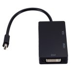Mini DP zu HDMI + DVI + VGA Rechteckiger Multifunktionskonverter, Kabellänge: 28 cm, Mini DP to HDMI + DVI + VGA Rectangle Black, Mini DP to HDMI + DVI + VGA, Mini DP to HDMI + DVI + VGA Rectangle White – Bild 2