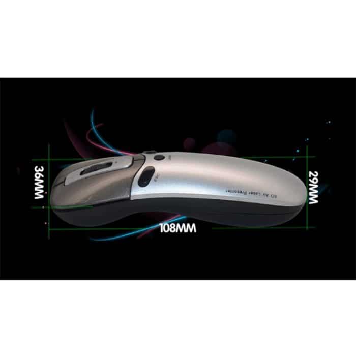 PR-05 2.4G Wireless 6D Gyroskop Fly Air Mouse Laserpointer Pen Presenter für PC / Laptop Teaching Conference Speech – Bild 7