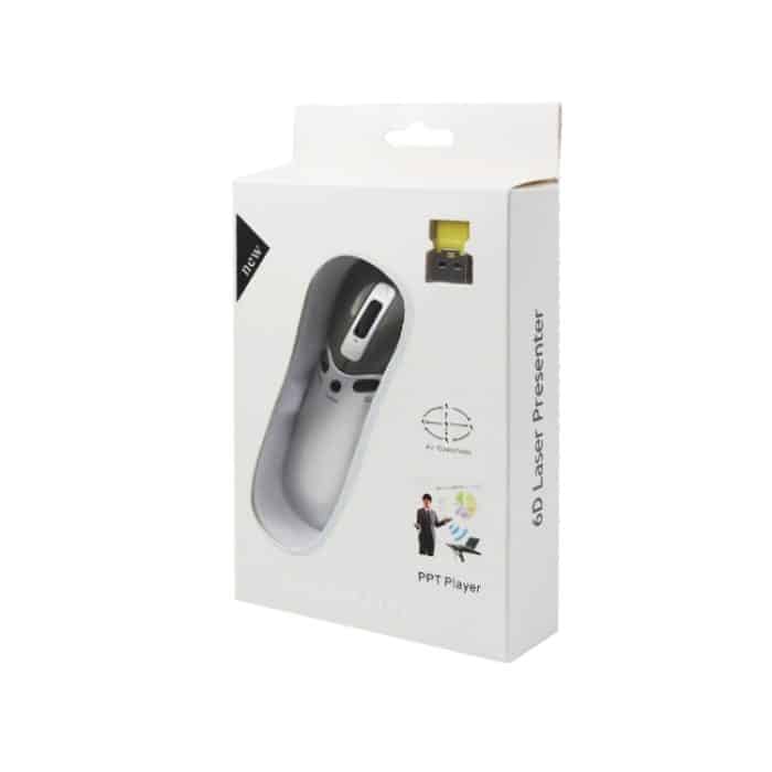 PR-05 2.4G Wireless 6D Gyroskop Fly Air Mouse Laserpointer Pen Presenter für PC / Laptop Teaching Conference Speech – Bild 8