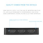 1080P 3 x 1 Ports (3 Ports Eingang x 1 Port Ausgang) HDMI-Switch mit Fernbedienung – Bild 5