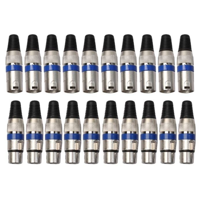10 Paar XLR-Stecker Stecker + Buchse Mikrofonbuchse Stecker Buchse Stecker – Bild 2