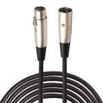 5m 3-polige XLR-Stecker auf XLR-Buchse MIC Shielded Cable Microphone Audio Cord