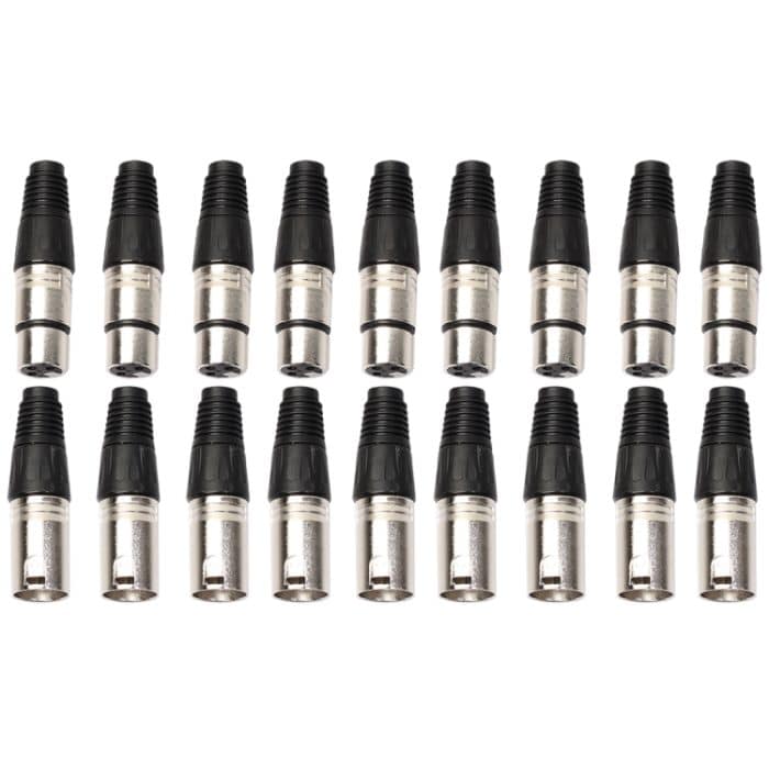 PC7029.jpg 10 Paare 3-poliger XLR-Stecker Stecker + Buchse Mikrofonbuchse Stecker Buchse – Bild 1