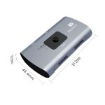 Z57 DP weibliche x 2 an USB-C / Typ-C + DP-weiblicher zwei Wege-DP-Switcher – Bild 2