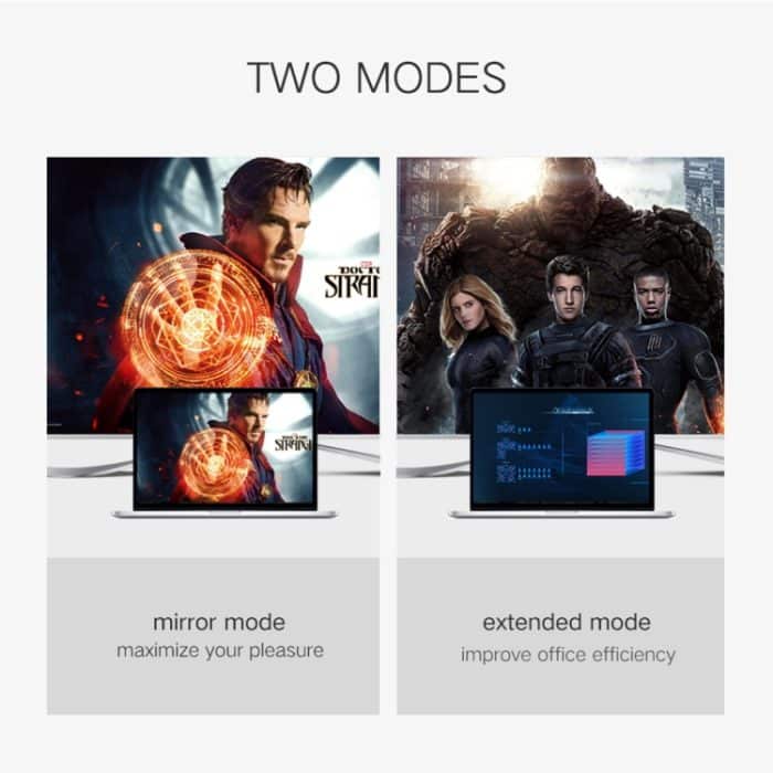 2-in-1-4Kx2K-Mini-DisplayPort-zu-VGA- und HDMI-Adapter – Bild 8