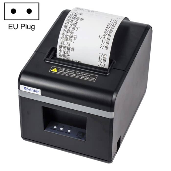 PC7853EU.jpg Xprinter N160II LAN-Schnittstelle, 80 mm, 160 mm/s, automatischer Thermo-Belegdrucker, US-Stecker, LAN Interface, EU Plug, LAN Interface, UK Plug, LAN Interface, US Plug – Bild 1