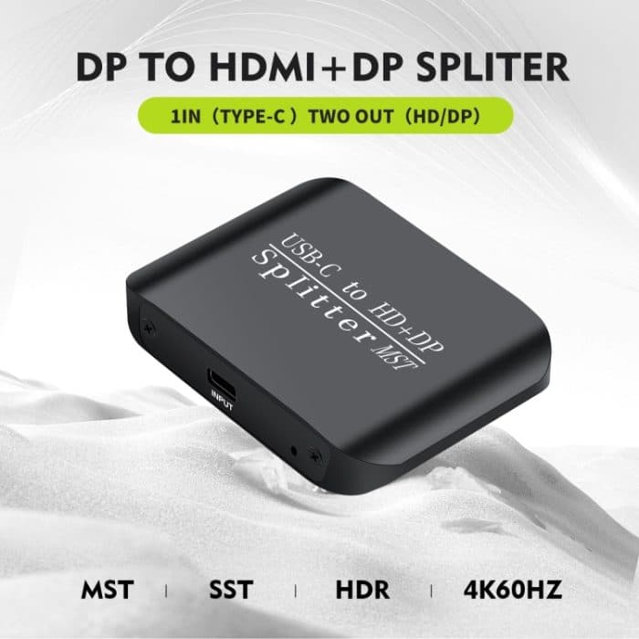NK-E60 Typ-C / USB-C auf HDMI, DP DisplayPort Splitter MST Monitor-Umschalter, NK-E60 – Bild 5