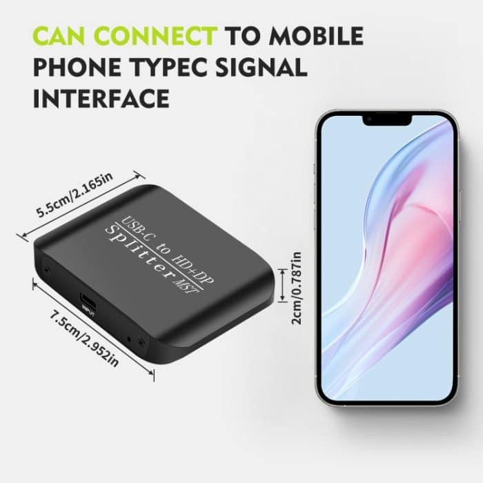 NK-E60 Typ-C / USB-C auf HDMI, DP DisplayPort Splitter MST Monitor-Umschalter, NK-E60 – Bild 7