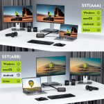 NK-E60 Typ-C / USB-C auf HDMI, DP DisplayPort Splitter MST Monitor-Umschalter, NK-E60 – Bild 8