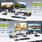 NK-E60 Typ-C / USB-C auf HDMI, DP DisplayPort Splitter MST Monitor-Umschalter, NK-E60 – Bild 9